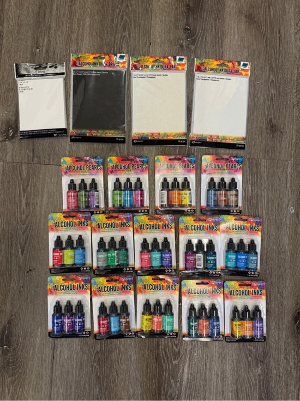 Alcohol Inks and Alcohol Pearls Craft Ink Set 42 Ink  - Assorted Colors